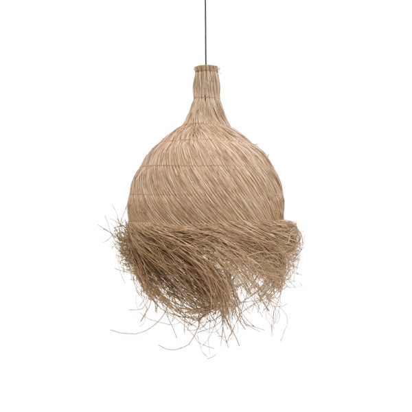 337 000003 3 Ceiling lamp Cazin I Inart mendong in natural shade D80x85cmBOHO CHIC > Luminaries