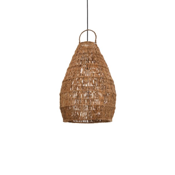 337 000004 6 Kelog Inart mat ceiling lamp in brown shade 50x50x70cmBOHO CHIC > Luminaries