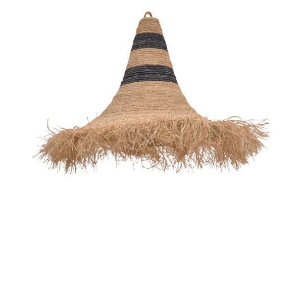 337 000010 2 Herbon Inart mat ceiling lamp in natural shade 100x100x81cmBOHO CHIC > Luminaries