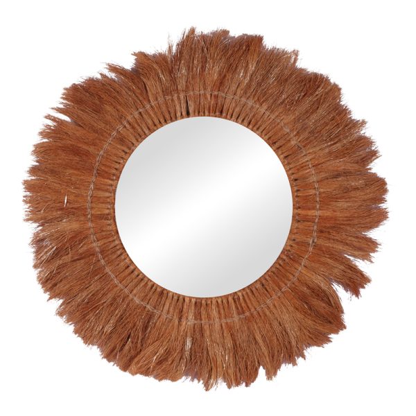 337 000013 4 Mirror Seire Inart matting in a natural shade Φ50x8cmBOHO CHIC > Decoratives
