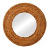 337 000017 4 Adrez Inart mirror wood in natural shade Φ70x8cmBOHO CHIC > Decoratives