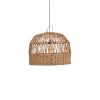 337 000020 3 Kentel Inart sisal ceiling lamp in natural-black color D35x50cmBOHO CHIC > Luminaries