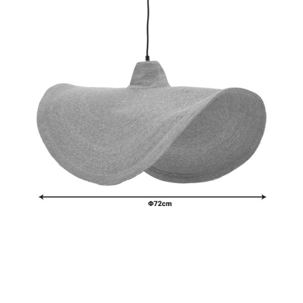 337 000021 3 3 Ceiling lamp Acfen Inart matting in a natural shade D72x6cmBOHO CHIC > Luminaries