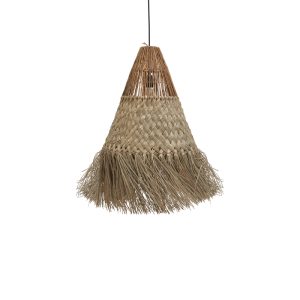 337 000023 3 Vajem Inart mendong ceiling lamp in natural shade 50x50x70cmBOHO CHIC > Luminaries