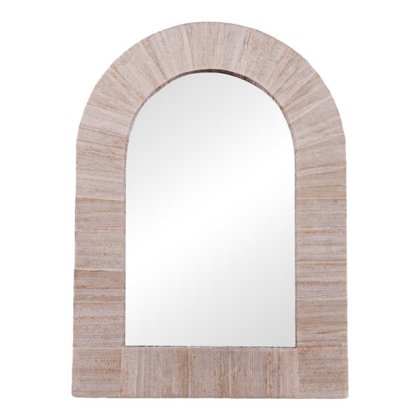 337 000027 2 Koin Inart mirror banana wood in natural shade 78x78x8cmBOHO CHIC > Decoratives