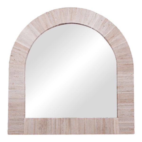 337 000028 2 Koin I Inart mirror banana wood in natural shade 80x80x8cmBOHO CHIC > Decoratives