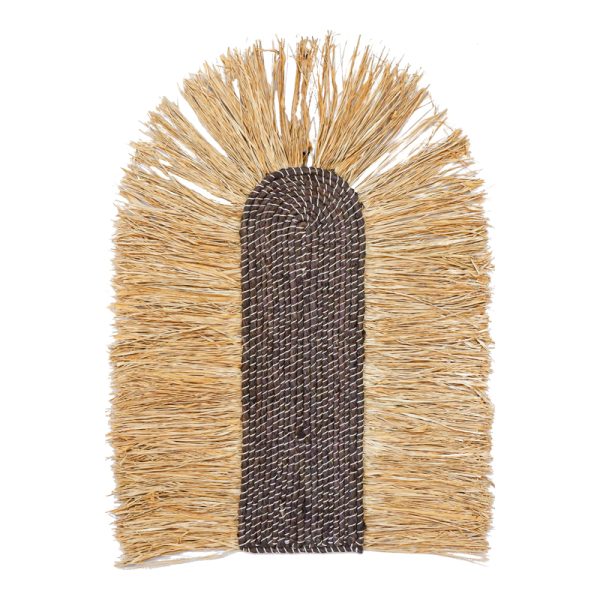 337 000034 2 Wall decoration Ramzon Inart sisal in natural shade 84x65x2cmBOHO CHIC > Decoratives
