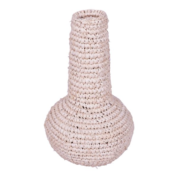 337 000042 2 Sannery Inart sisal vase in natural shade D18x30cmBOHO CHIC > Decoratives