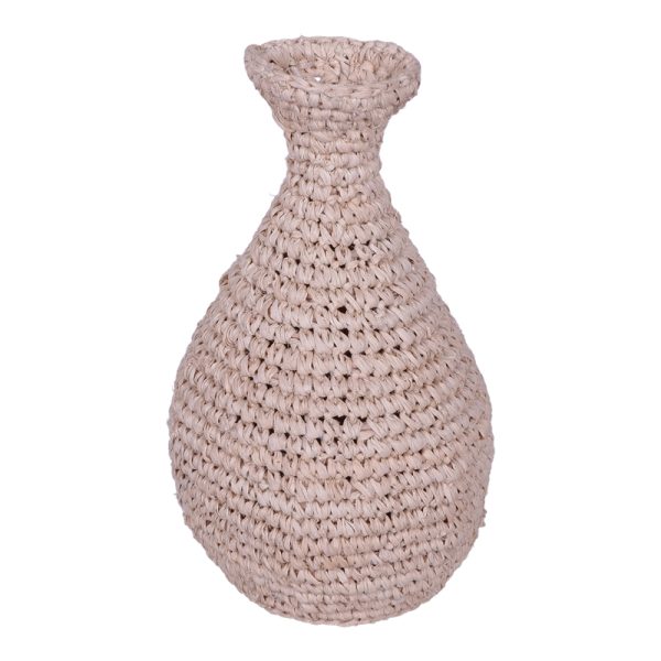 337 000043 2 Sannery I Inart sisal vase in natural shade D20x32cmBOHO CHIC > Decoratives