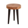 338 000004 3 Chair stackable Zozele pakoworld natural rattan pe-black toon wood 45x51x88cmBOHO CHIC > Chairs and Armchairs
