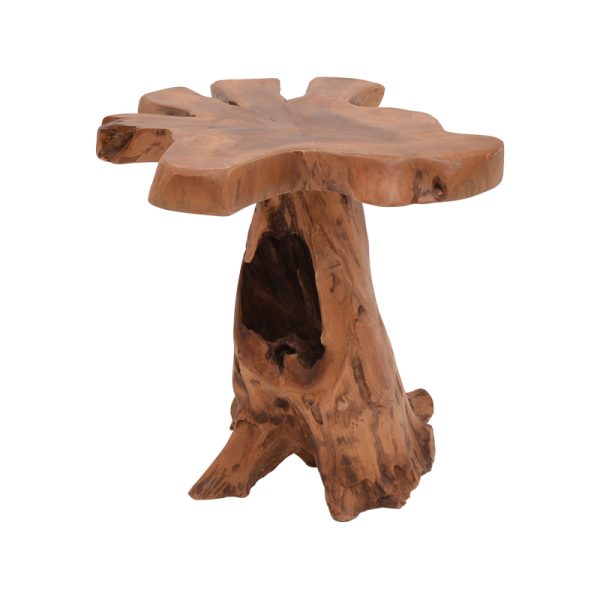 338 000005 9 Side table Mushile pakoworld teak wood in natural shade 30x35x45cmBOHO CHIC > Coffee Tables