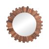 338 000008 2 Side table Mushile pakoworld teak wood in natural shade 30x35x45cmBOHO CHIC > Coffee Tables