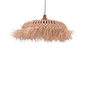 339 000002 5 Borobe Inart sisal ceiling lamp in natural color D60x35cmBOHO CHIC > Luminaries