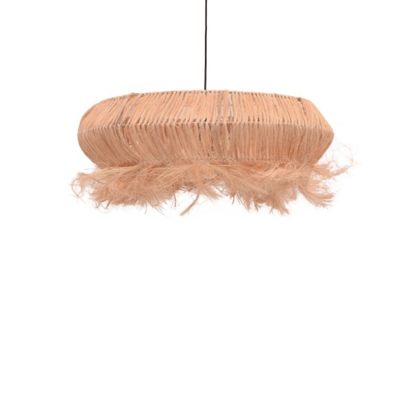 339 000013 3 Ceiling lamp Coanze Inart abaca wood in natural color D65x35cmBOHO CHIC > Luminaries