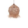 339 000021 3 Paranome Inart sisal and abaca mirror in natural color Φ115x4cmBOHO CHIC > Decoratives