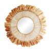 339 000026 2 Verone Inart abaca mirror in natural color D80x5cmBOHO CHIC > Decoratives