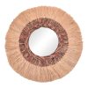 339 000034 2 Bohnile Inart sisal mirror in natural color 70x4x120cmBOHO CHIC > Decoratives