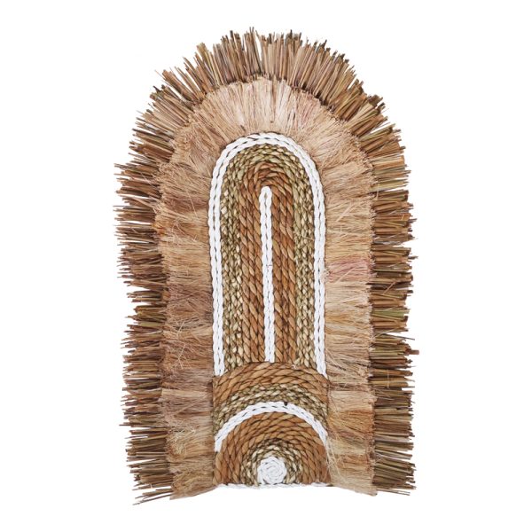 339 000035 2 Earsy Inart seagrass wall decoration in natural color 58x32x8cmBOHO CHIC > Decoratives