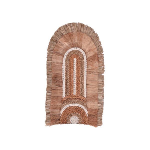 339 000036 2 Wall decoration Earsy I Inart seagrass in natural color 48x26x8cmBOHO CHIC > Decoratives