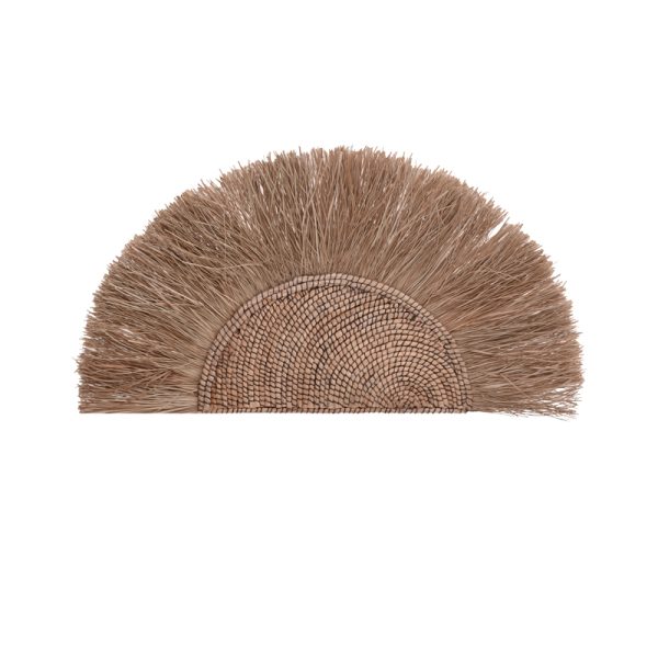 339 000041 4 Nairone Inart seagrass-abaca wall decoration in natural color 85x105x10cmBOHO CHIC > Decoratives