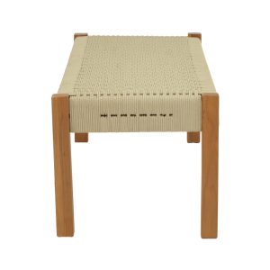 340 000012 3 2 Bench Uma pakoworld teak wood and pe rope in natural shade 120x45x40cmBOHO CHIC > Sofas & Benches
