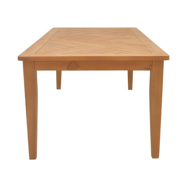 340 000022 2 5 Mady pakoworld teak wood table in natural shade 200x100x75cmBOHO CHIC > Dining Tables