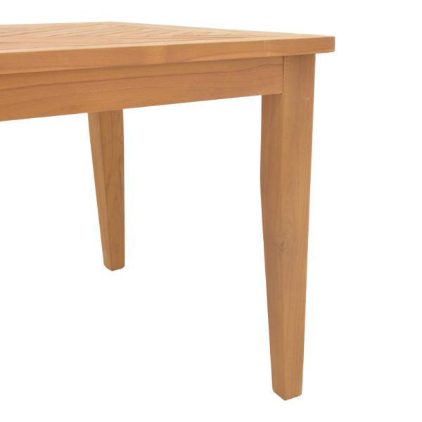 340 000022 4 5 Mady pakoworld teak wood table in natural shade 200x100x75cmBOHO CHIC > Dining Tables