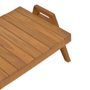 340 000023 2 5 Kally pakoworld sun lounger table, teak wood in natural shade 66x49.5x34cmBOHO CHIC > Outdoor/Beach items