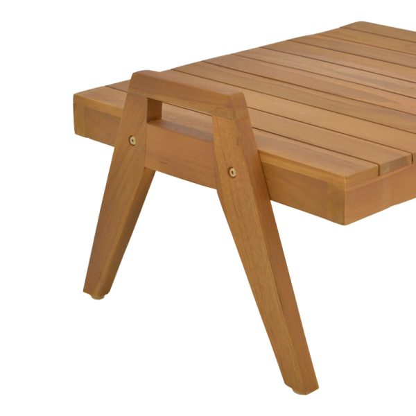 340 000023 3 5 Kally pakoworld sun lounger table, teak wood in natural shade 66x49.5x34cmBOHO CHIC > Outdoor/Beach items