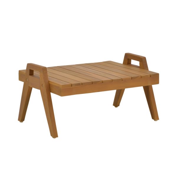 340 000023 8 Kally pakoworld sun lounger table, teak wood in natural shade 66x49.5x34cmBOHO CHIC > Outdoor/Beach items