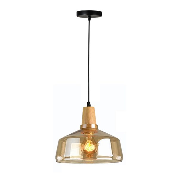 342 000004 4 Godren pakoworld ceiling lamp natural metal-glass D24x19cmLighting > Ceiling