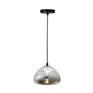 342 000006 5 Ceiling lamp Ovalone pakoworld G6 silver metal-glass D18x11cmLighting > Ceiling