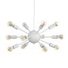 342 000013 2 Ceiling lamp Kure pakoworld gray metal-glass D13.8x23cmLighting > Ceiling