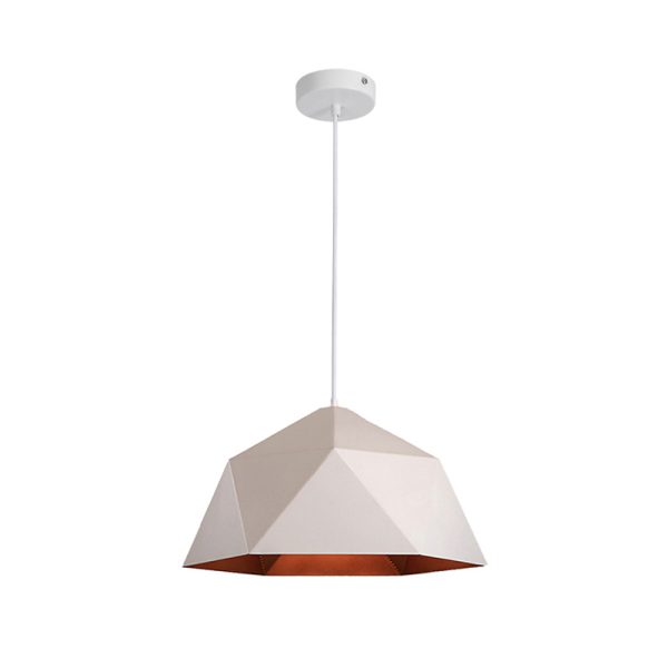 342 000031 3 Ceiling lamp Hazmi pakoworld white-gold metal D38x20cmLighting > Ceiling
