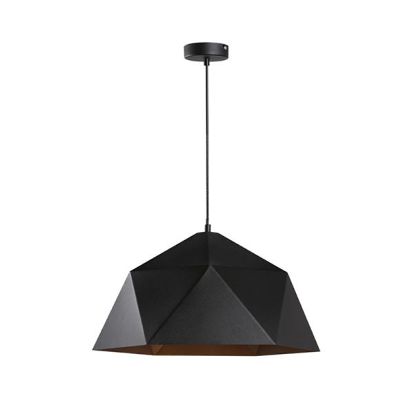 342 000032 6 Ceiling lamp Hazmi pakoworld black-gold metal D38x20cmLighting > Ceiling