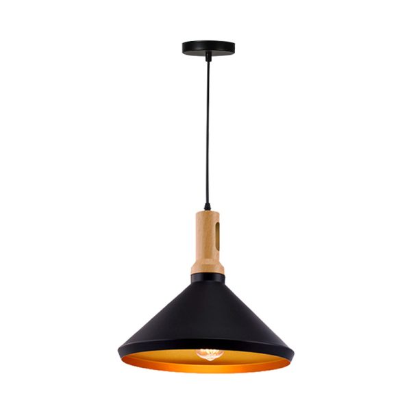 342 000033 2 Ceiling lamp Denvel pakoworld black-gold metal D35x24cmEASTER OFFERS