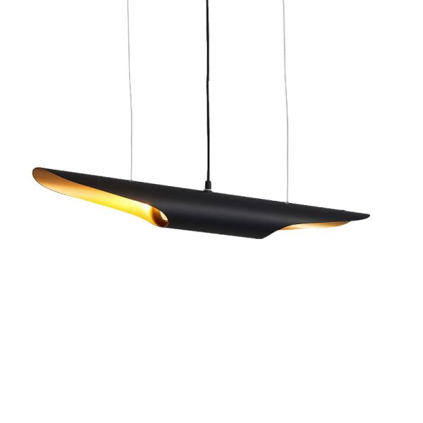 342 000039 3 Ceiling lamp Gikline pakoworld black-gold metal D60x6cmHOT DEALS