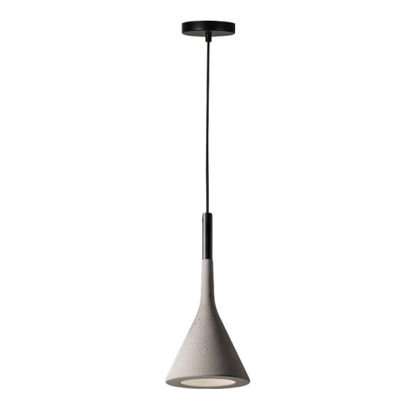 342 000040 3 Ceiling lamp Conile pakoworld gray metal D16x36cmEASTER OFFERS