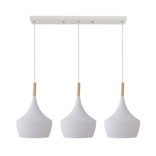 342 000044 2 Three-light ceiling lamp Eracile II pakoworld white metal 84x36cmLighting > Ceiling