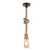 342 000046 15 Two-light ceiling lamp Ropily I pakoworld natural metal-rope D2x100cmBOHO CHIC > Luminaries