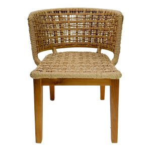 343 000002 3 4 Milou pakoworld chair teak wood and pe rope in natural shade 59x65x73cmBOHO CHIC > Chairs and Armchairs