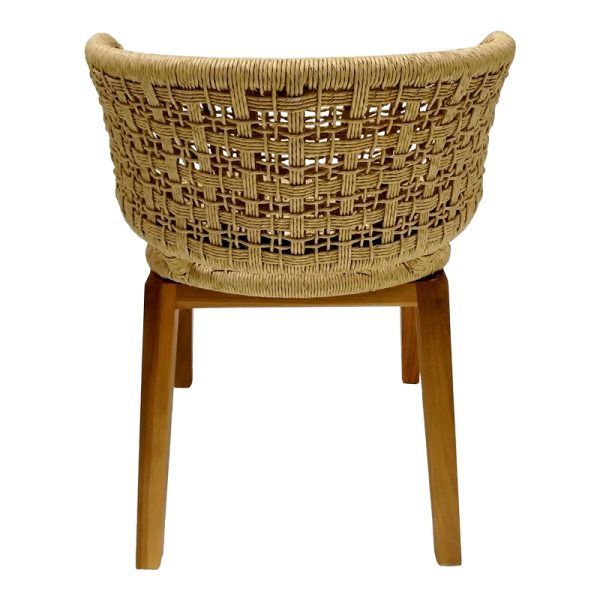 343 000002 4 4 Milou pakoworld chair teak wood and pe rope in natural shade 59x65x73cmBOHO CHIC > Chairs and Armchairs