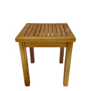 343 000008 2 5 Noly pakoworld teak wood beach table in natural shade 40x40x45cmBOHO CHIC > Coffee Tables