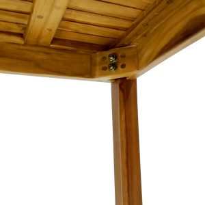 343 000008 4 5 Noly pakoworld teak wood beach table in natural shade 40x40x45cmBOHO CHIC > Coffee Tables