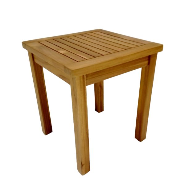 343 000008 8 Noly pakoworld teak wood beach table in natural shade 40x40x45cmBOHO CHIC > Coffee Tables