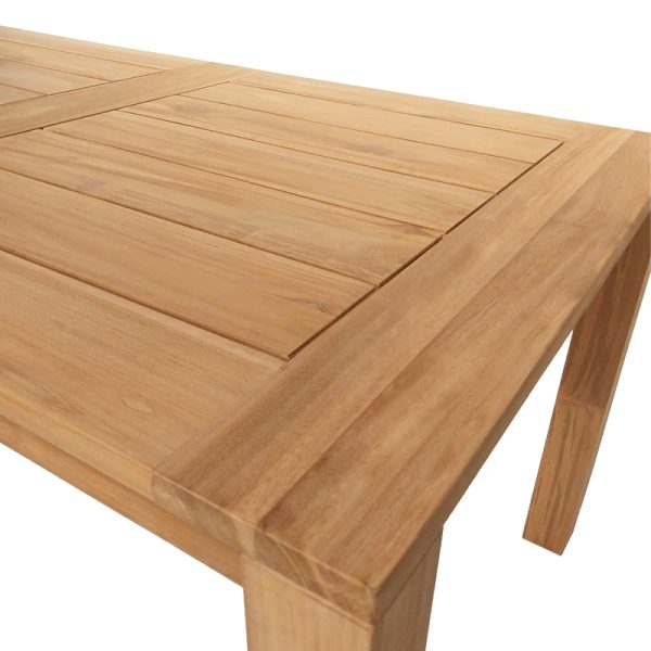 343 000010 3 4 Table pablo Pakoworld teak wood in natural shade 160x90x76cmBOHO CHIC > Dining Tables