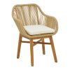 343 000011 7 Vase Gucre I Inart wood-rattan pe in natural shade D30x70cmBOHO CHIC > Decoratives