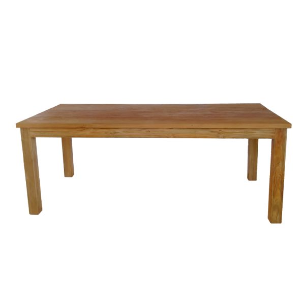 343 000015 2 4 Table Wooly pakoworld teak wood in natural shade 220x90x75cmBOHO CHIC > Dining Tables
