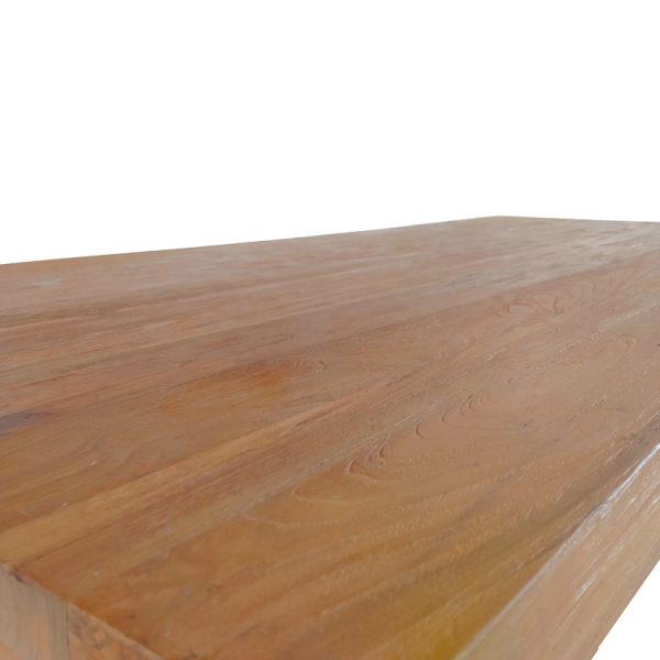 343 000015 3 4 Table Wooly pakoworld teak wood in natural shade 220x90x75cmBOHO CHIC > Dining Tables