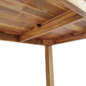 343 000015 4 4 Table Wooly pakoworld teak wood in natural shade 220x90x75cmBOHO CHIC > Dining Tables